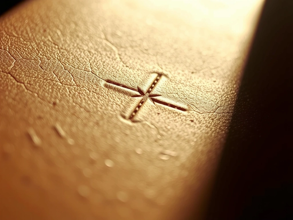 Textured leather surface